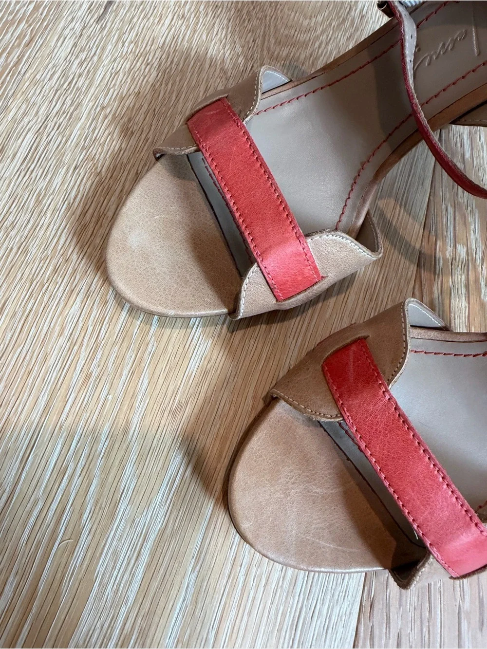 Elizabeth and James • Tan and Coral Heel